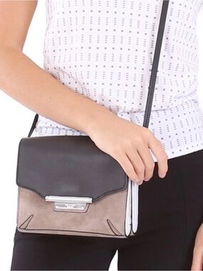 rag & bone Two-Tone Black and Taupe Crossbody Bag